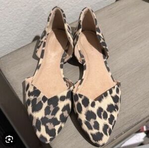 Leopard print flats